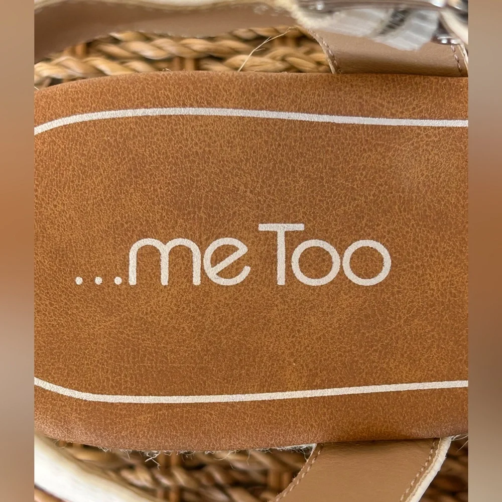 …me Too Sandy Espadrille‎ Platform Wedge Cork Jute Size 9